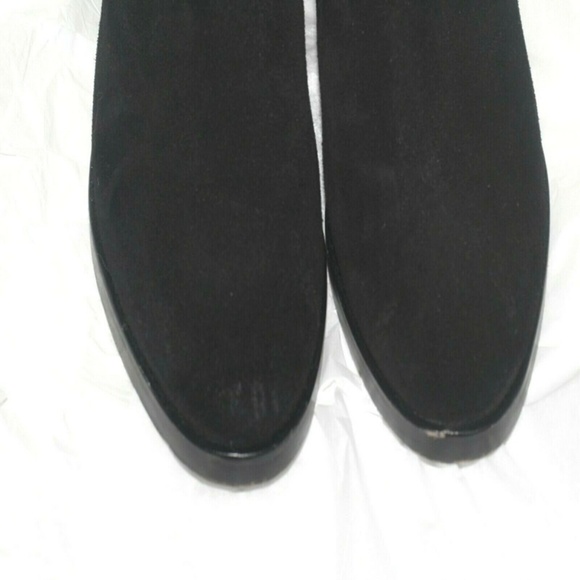 Womens Eileen Fisher Black suede Leather boots 7.5 - Picture 2 of 8